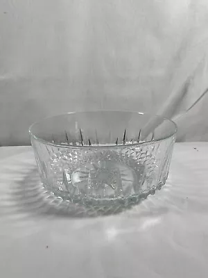 Vintage ARCOROC FRANCE Crystal Starburst LARGE Serving Salad Bowl 9” #356 • $14.50