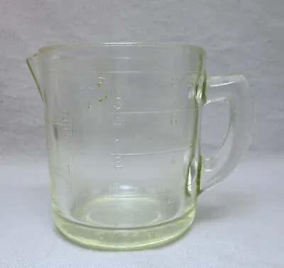 Rare Vintage 1920's-30s Pyrex Clear Glass One Cup Measuring Cup With D Handle • $42.95