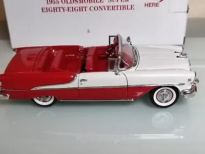 Danbury Mint 1955 Oldsmobile Super 88 Convertible  1:24 Scale Box & Certificate. • £105