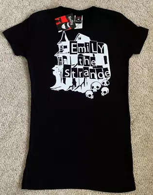 Emily The Strange House Skulls T-Shirt Junior Medium New With Tags • $38.76