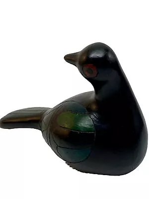 Vintage Mexican  Black Folk Art Pottery  BIRD • $12