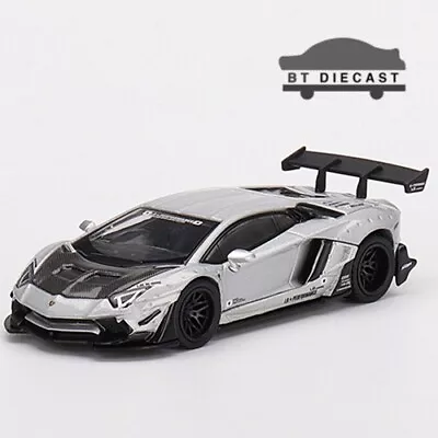 Mini Gt Lb Works Lamborghini Aventador Limited Edition 1/64 Matt Silver Mgt00449 • $11.90