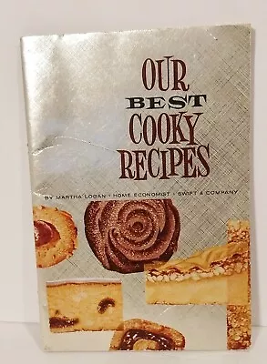 Vintage! MCM Our Best Cooky Recipes Swift & Company Foil Cover Martha Logan • $14.99
