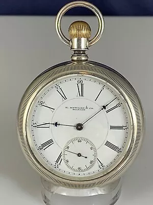 Series VIII E. HOWARD N Size Open Face Pocket Watch SN 300153~ GLASS BACK • $350