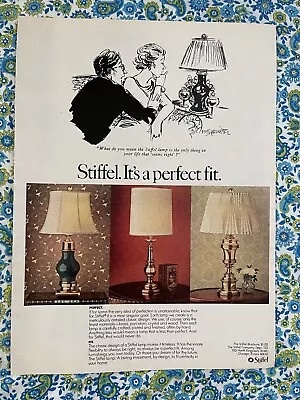 Vintage 1980 Stiffel Lamps Print Ad • $4.90