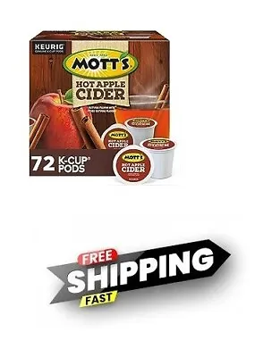 Keurig MOTTS Hot Apple Cider K-cups 72 Count  • $64.99