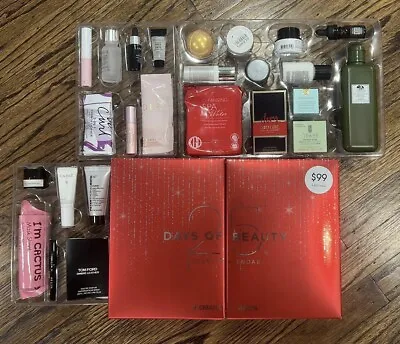 Macy's 25 Days Of Beauty Advent Calendar Cosmetics Skincare Fragrance New Unopen • $125