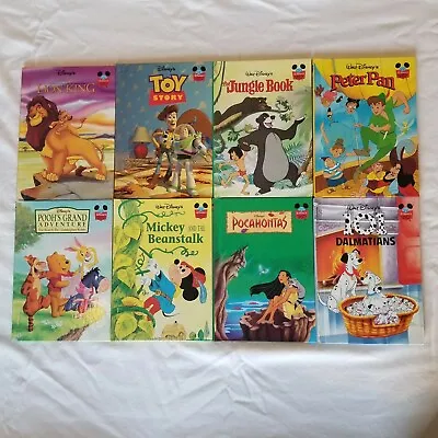 Vintage Lot 8 DISNEY Wonderful World Of Reading Hardcover Books Grolier Club • $13.57