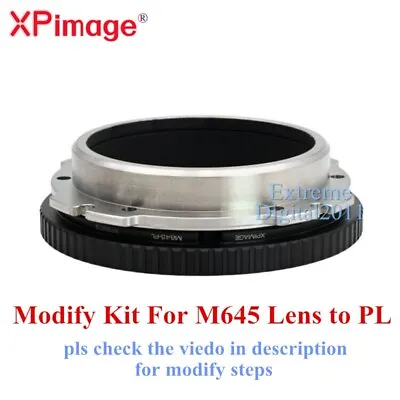 XPimage M645-PL Modify Adapter For Mamiya 645 M645 Lens To ARRI PL Cinema Camera • $120