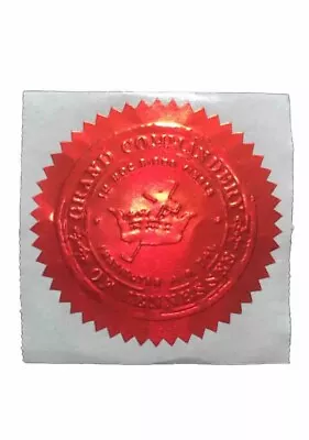 Masonic York Rite Knights Templar Certificate Seal Commandery Of Tennessee New • $14.99