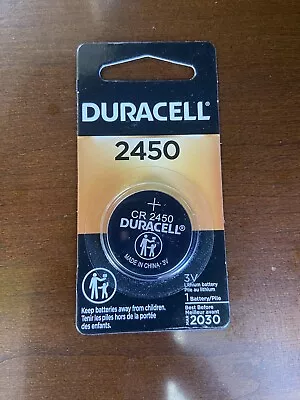 2450 3V Duracell Lithium Coin Battery For Medical Expires March 2030 • $4.50