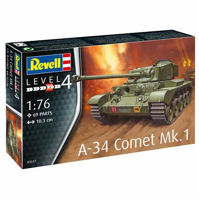 £9.98 • Buy Revell 1:76 Scale Model Kit  A-34 Comet Mk.1 Tank Model Kit (Level 4)  RV03317 