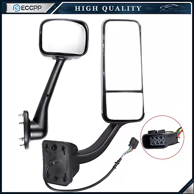 Chrome Door Mirrors Manual&Power Heated For 08-13 Freightliner Cascadia RH Side • $213.79