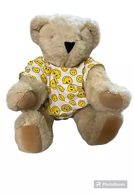 Get Well Bear Teddy Bear Hospital Gown Vermont  16” Fully Jointed  Smiley  • $10.50