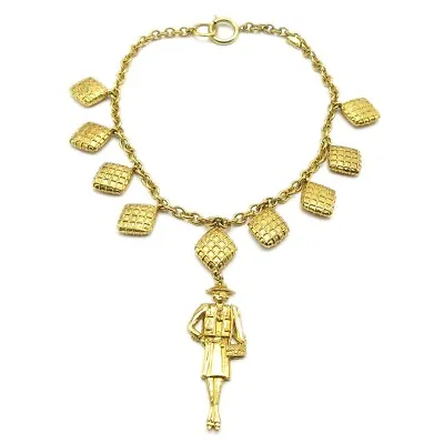 Chanel Mademoiselle Gold Chain Pendant Necklace 140321 • $1152