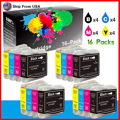 16PK LC51 Ink Cartridge LC51BK For MFC-230C MFC-240C MFC-440CN Printer (2BCMY) • $15.99