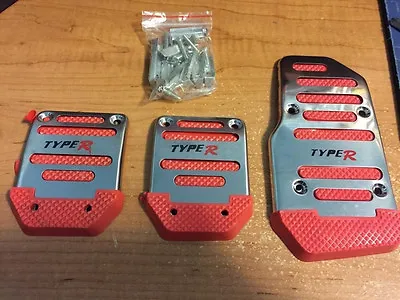 NEW RED Racing Foot Brake Clutch Pedal Pad Fit Manual Cars • $22.99