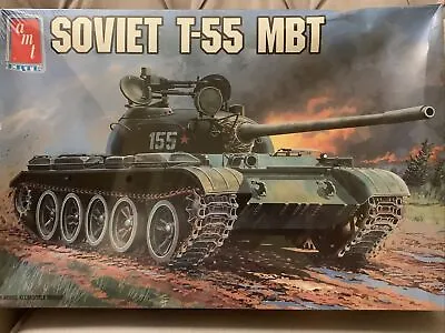 AMT/ Ertl (Esci) 1/35 Soviet T-55 MBT Model Kit #8865 Factory Sealed NIB • $14.50