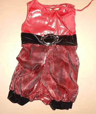 NWT X Small Ch Metallic Red Costume Munchkin Dance Pageant Foil  Mirror Accent • $22.50