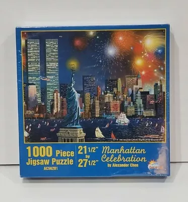 Alexander Chen Manhattan Celebration NYC Twin Tower 1000 PC Jigsaw Puzzle  • $19.50
