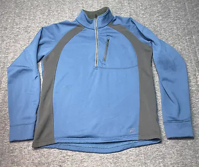 REI Half-Zip Running Pullover Men’s Large Polartec Power Stretch Sweater Shirt • $29