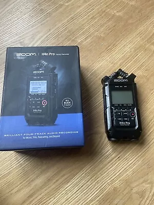 Zoom H4N Pro Digital Audio Recorder - Black Pristine Used Once • £149.50