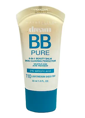 Maybelline Dream BB Pure 8-In-1 Beauty Balm 2% Salicylic Acid (1.0oz.) You Pick! • $11.95
