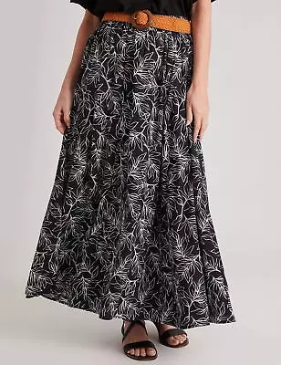 MILLERS - Womens Skirts - Maxi - Winter - Black - Floral - A Line - Fashion • $11.08