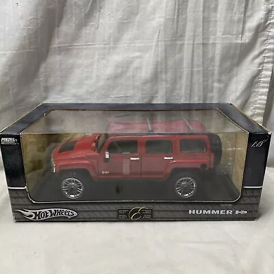 Hot Wheels Exclusive 2004 Hummer H3 4x4 SUV Truck 1:18 Scale Diecast Elite Red • $99.98