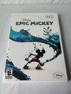 Disney Epic Mickey Mouse 1 (Nintendo Wii 2010) COMPLETE W/ Manual • $7.99