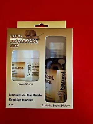 Baba De Caracol Set With Dead Sea Minerals Exfoliating Scrub • $24