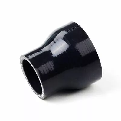 Black 3.5  3 1/2  To 4  Straight Silicone Hose Reducer Turbo 89-102mm Coupler • $6.05