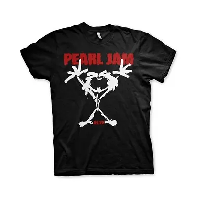 PEARL JAM - STICKMAN BLACK T-Shirt Front & Back Print XX-Large • $41.31