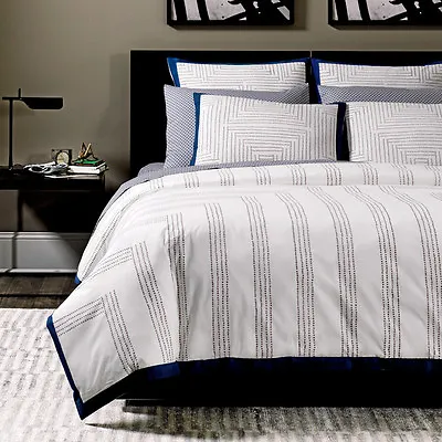 Dwell Studio Dwellstudio Full Queen Maze Duvet Cover $289 & Sham Set $89 • $79