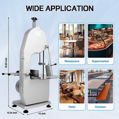 Commercial Electric Meat Bone Saw Machine Frozen Meat Cutting Band Cutter 1500W • $381.90