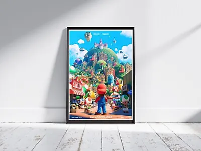The Super Mario Movie Poster Mushroom Kingdom - Kids Home Bedroom A5 A4 A3 #237 • £2.75