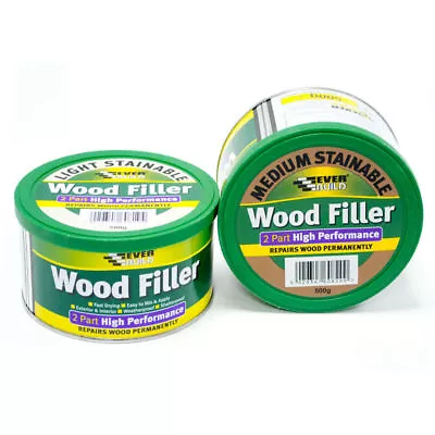 500g Everbuild 2 Part High Performance Wood Filler Paintable Various 7 Colours • £12.25