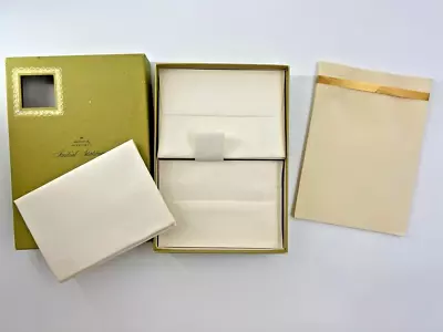 Vintage Hallmark Specialty Initial Stationary Set Envelopes Paper Original Box • $30.60