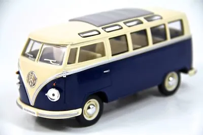 7  Kinsmart 1962 VW Volkswagen Bus Diecast Model Toy Car Van 1:24 Blue • $15.98