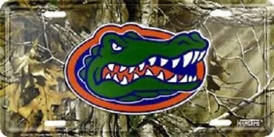 University Of Florida Gators Realtree Camo Aluminum Metal License Plate Sign Tag • $9.88