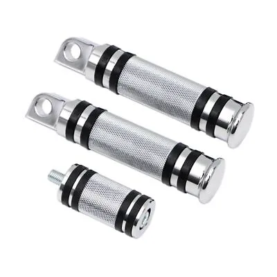 Motorcycle Highway Foot Pegs (LH+RH) Chrome For Harley-Davidson Dyna Wide Glide • $21.59
