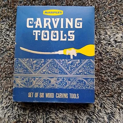 Boxed Set Of Vintage Carving Tools By   Marples  No152. & Book!!! • £16