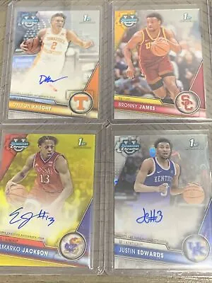 2023-24 Bowman Chrome University Basketball Pick Your Card  BASE REF AUTO + • $39.99