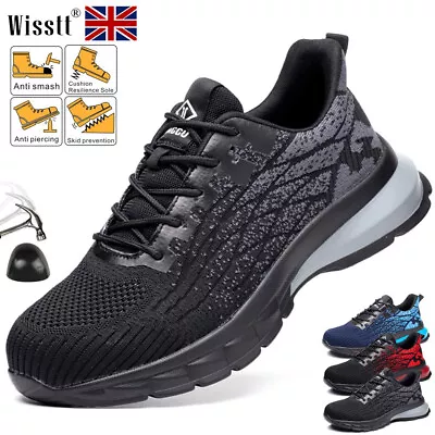 Mens Waterproof Ankle Work Boots Safety Shoes Womens Steel Toe Cap Trainers Size • £24.99