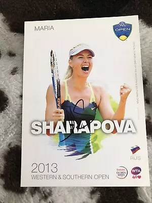 Maria Sharapova SIGNED WTA WESTERN & SOUTHERN 5X7 STADIUM GIVEAWAY • $150