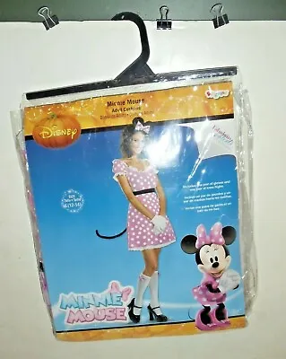 Disney Minnie Mouse Adult Costume Large 12-14 Cute Sexy Halloween Costume NIP • $18.43