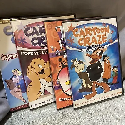 Lot Of 4 Cartoon Craze Presents DVD Daffy Popeye Superman And More • $9.99