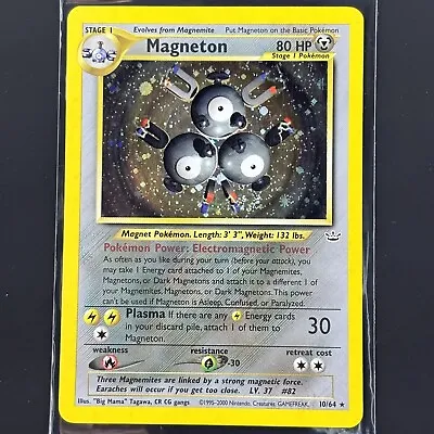 Magneton 10/64 Neo Revelation Set Unlimited Holo Rare Pokemon Card Tcg Wotc • $19.99
