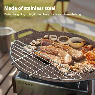 £6.28 • Buy Baking Griddle Deformation Resistance Grilling Mesh Steaming Rack For Bbq Tools