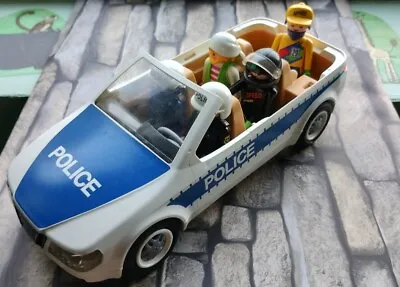 Playmobil Police Car Set Police Car And 4 Figures • £7.99